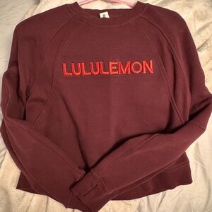 Lululemon Burgundy Sweatshirt